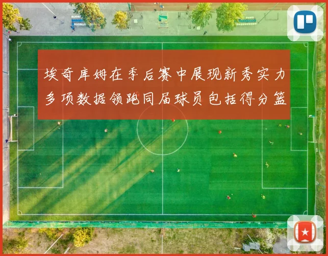 埃奇库姆在季后赛中展现新秀实力多项数据领跑同届球员包括得分篮板助攻抢断三分